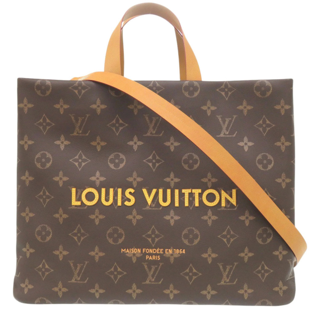 Louis Vuitton Shopper Tote MM Monogram M13928 IC Leather Bag LV 1001 LOUIS VU...